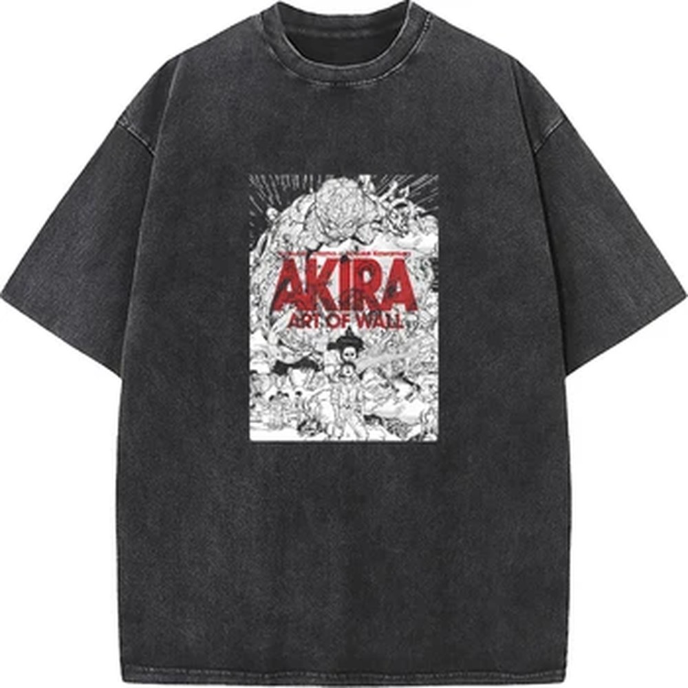 Summer Clothing Vintage - Kaos T-shirt Cetak Grafis Manga Akira