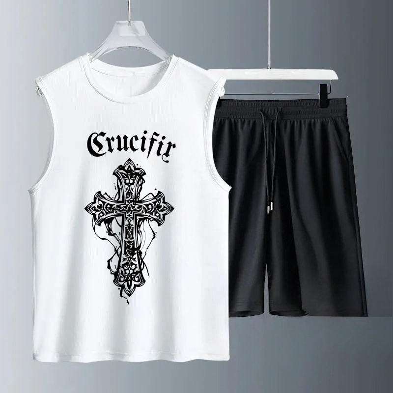 Summer Clothing Men - Set Tank Top Pria Musim Panas