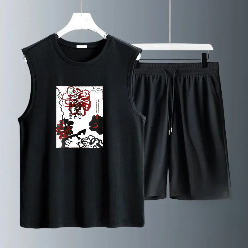 Summer Clothing Men - Set Tank Top Pria Musim Panas