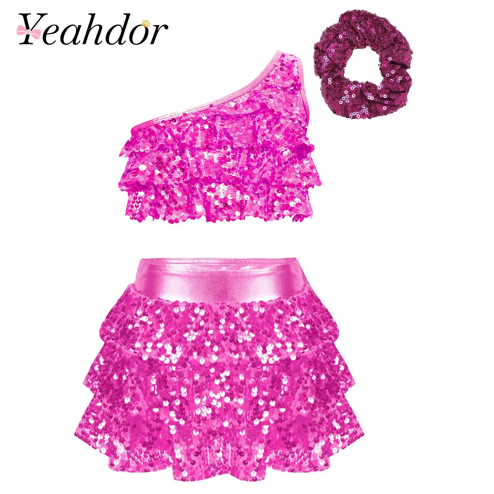 Summer Clothing For Kids Girls - Pakaian Pesta Kostum Tari Jazz Latin