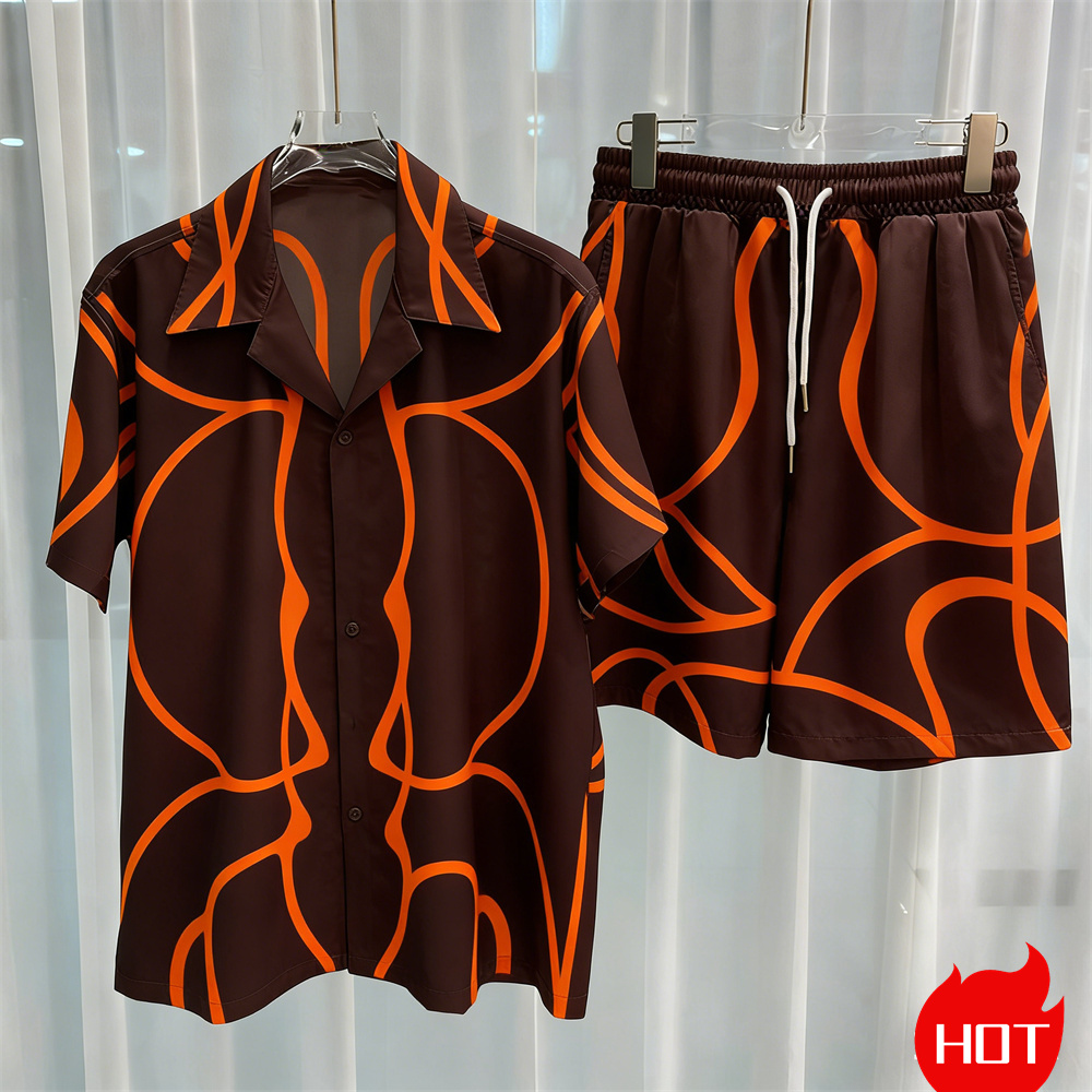 Setelan pria cetak digital, se - Summer Clothing Sets Men ulasan dan harga