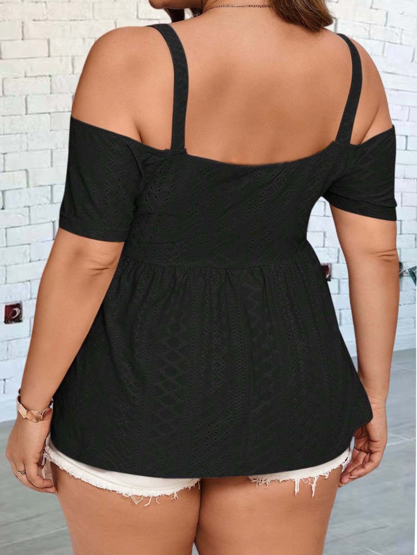 Rompi off-shoulder yang elegan - Summer Upf Clothing ulasan dan harga