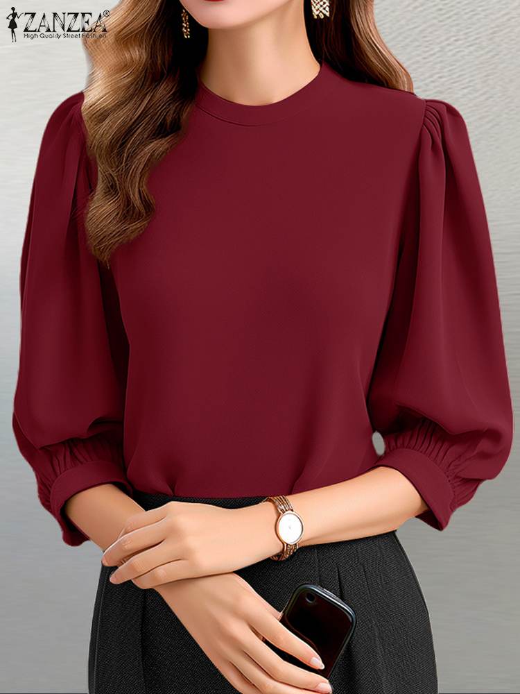 ZANZEA blus wanita lengan lamp - Summer Clothing Work ulasan dan harga