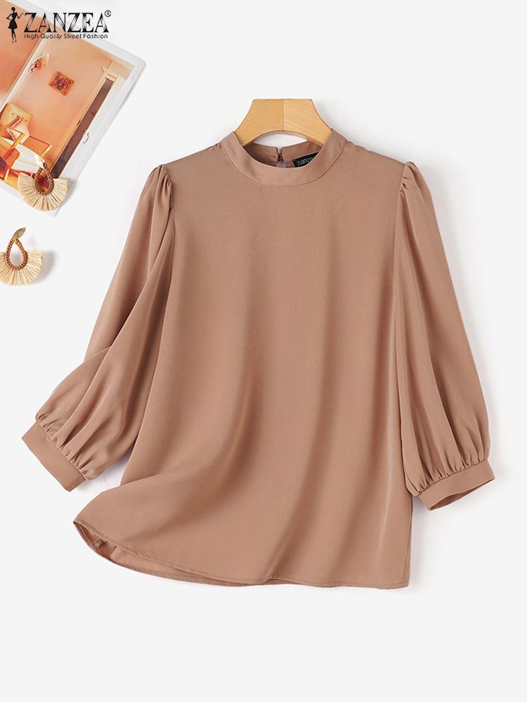 ZANZEA blus wanita lengan lamp - Summer Clothing Work ulasan dan harga