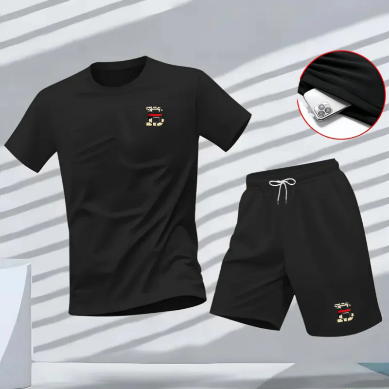 Set Kaos Lengan Pendek dan Cel - Summer Clothing Outfits ulasan dan harga