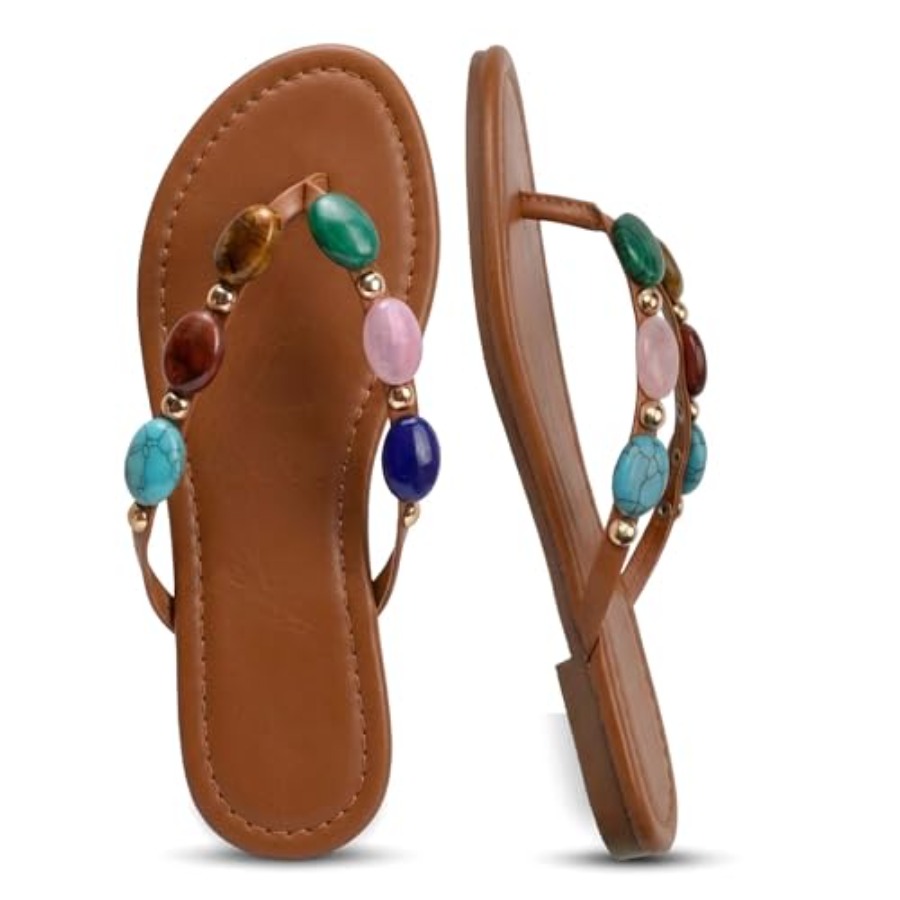 Sandal Wanita Berhias Permata, - Flip Flop Jeweled ulasan dan harga