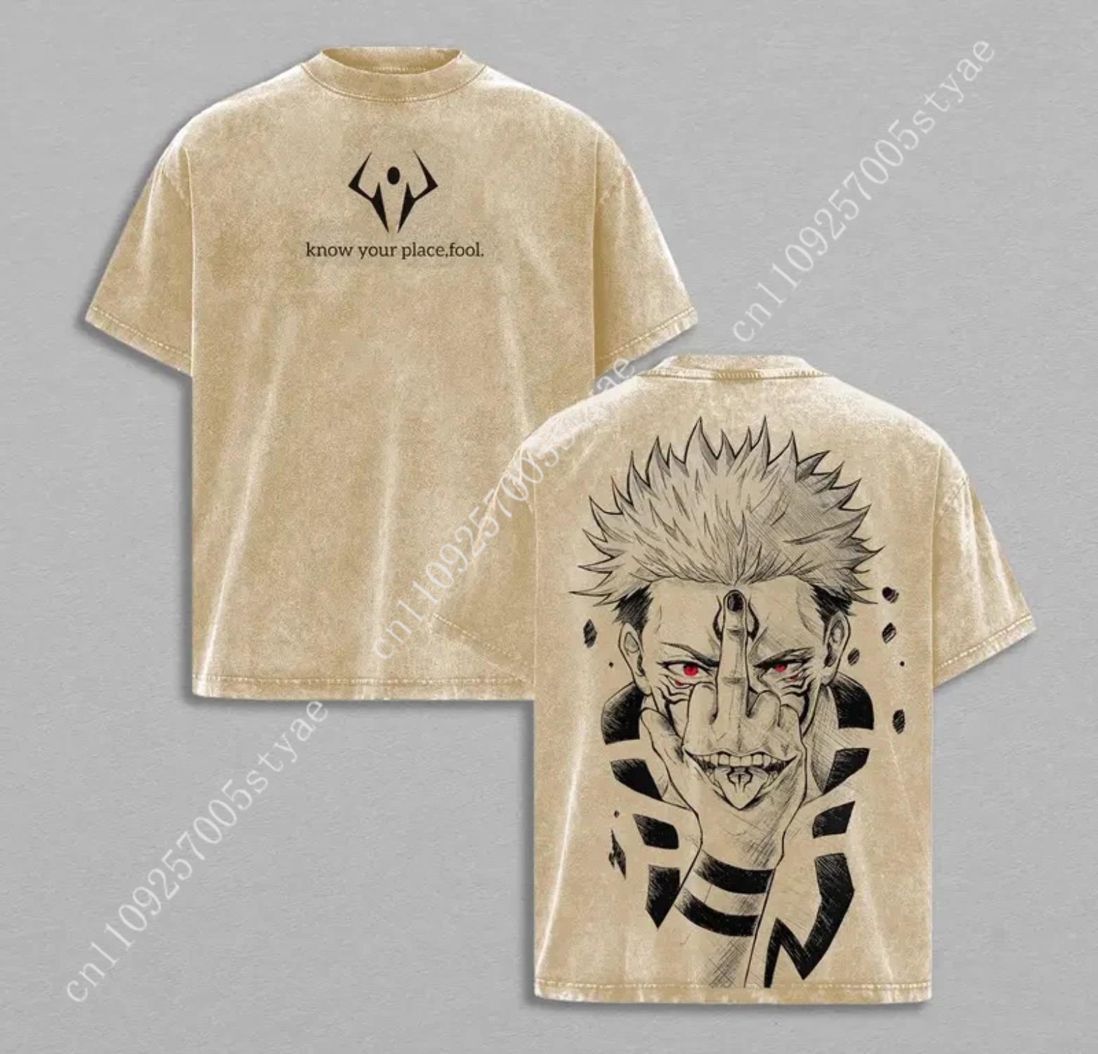 Kaos Grafis Anime Ryomen Sukun - Summer Clothing Vintage ulasan dan harga