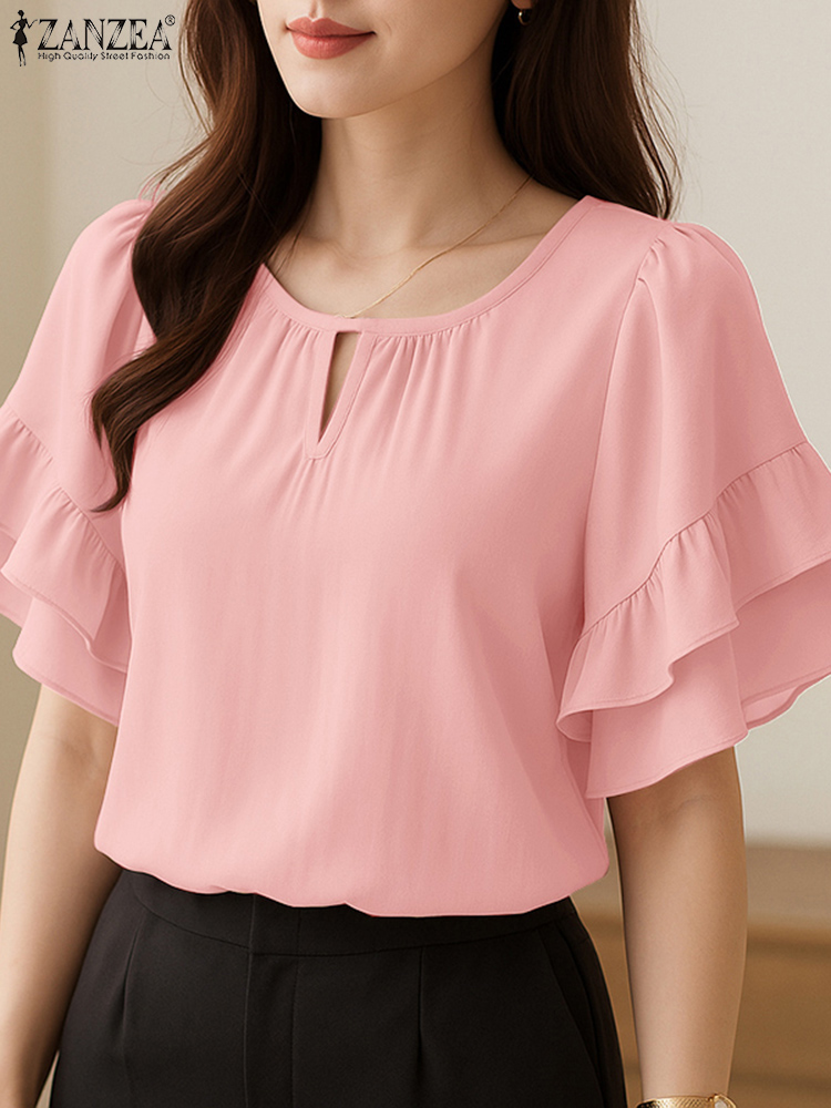 Blus Wanita Bergaya ZANZEA 202 - Summer Clothing Work ulasan dan harga