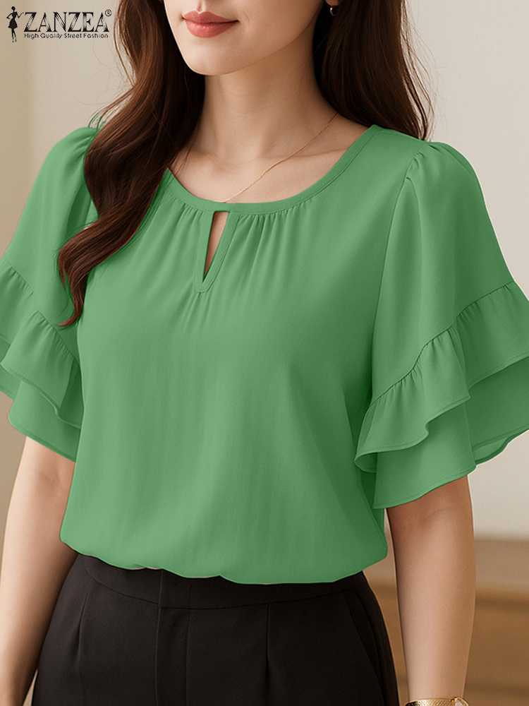 Blus Wanita Bergaya ZANZEA 202 - Summer Clothing Work ulasan dan harga