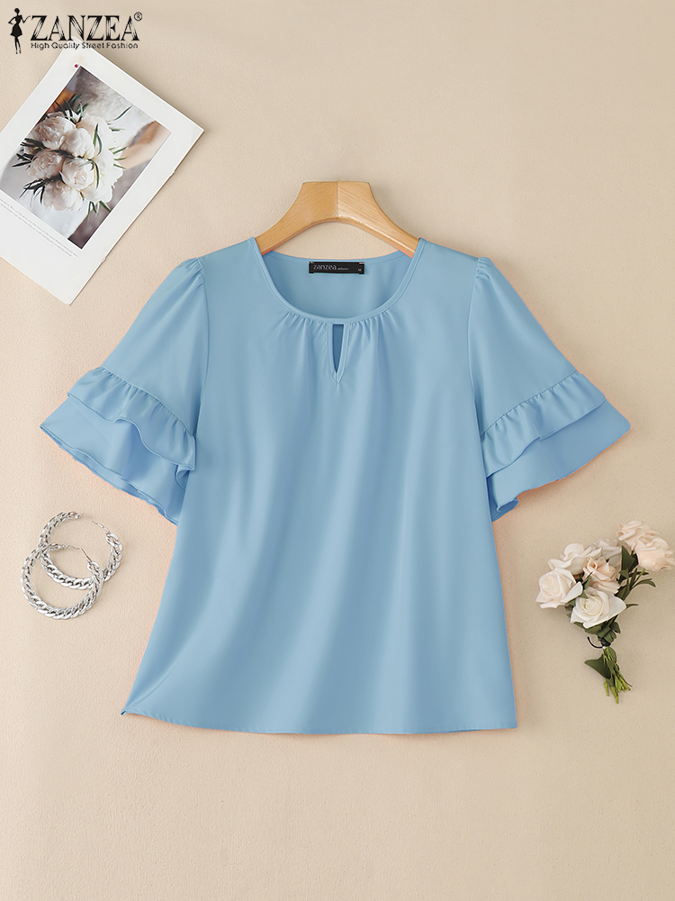 Blus Wanita Bergaya ZANZEA 202 - Summer Clothing Work ulasan dan harga