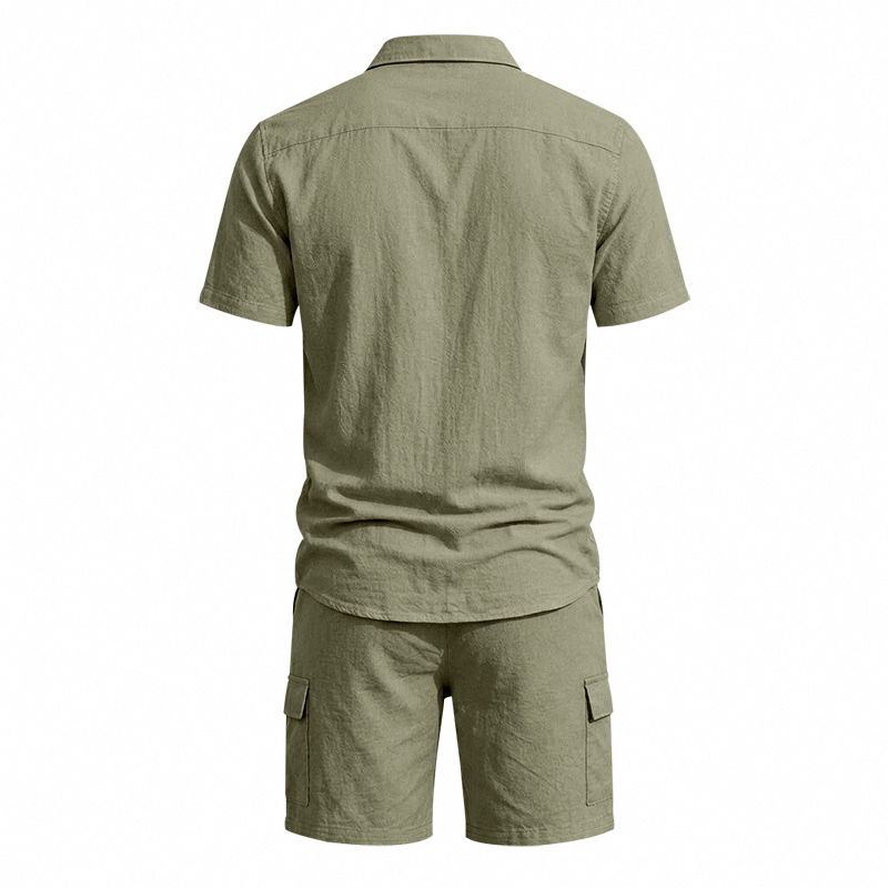 Setelan Linen Amerika Musim Pa - Summer Clothing Outfits ulasan dan harga