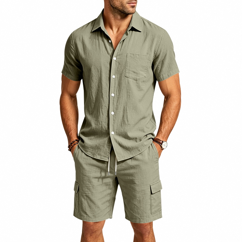 Setelan Linen Amerika Musim Pa - Summer Clothing Outfits ulasan dan harga