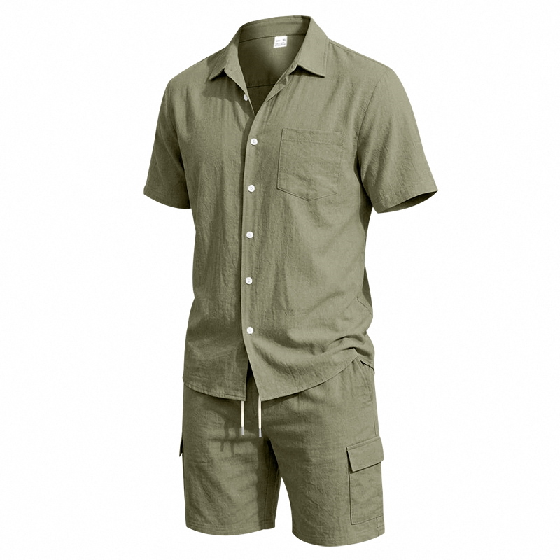 Setelan Linen Amerika Musim Pa - Summer Clothing Outfits ulasan dan harga