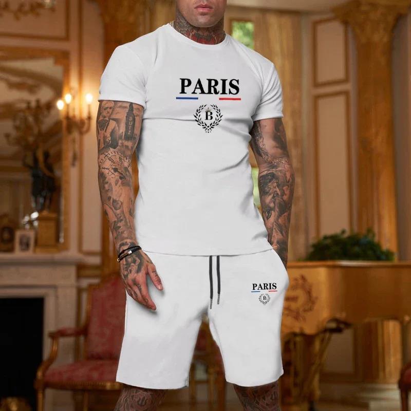 Setelan Kaos Lengan Pendek + C - Summer Clothing Sets Men ulasan dan harga